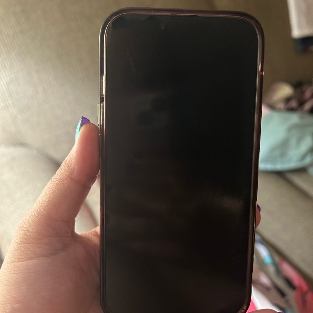 Nothing wrong. Just a small crack doesn’t affect how phone works.